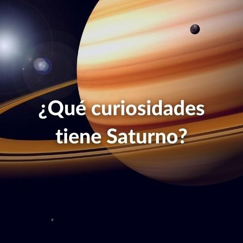 Planeta Saturno: Guía completa sobre las características, sus anillos, lunas y algunas curiosidades 26 Imagen de Saturno y las letras sobre impresas en color blanco: ¿Qué curiosidades tiene Saturno?