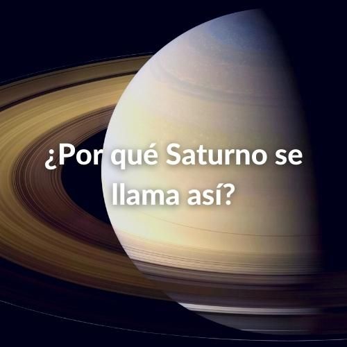Planeta Saturno: Guía completa sobre las características, sus anillos, lunas y algunas curiosidades 25 Imagen de Saturno y las letras sobre impresas en color blanco: ¿Por qué Saturno se llama así?