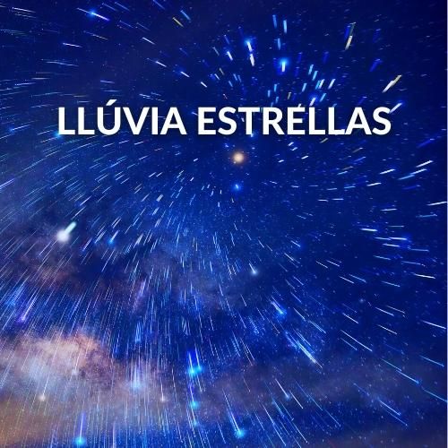Imagen de una lluvia de meteoros.